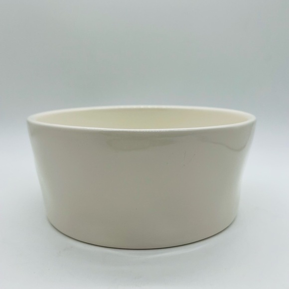 RAE DUNN LARGE DOG RESCUED BOWL DISH WHITE WITH BLACK WRITING - Picture 2 of 8